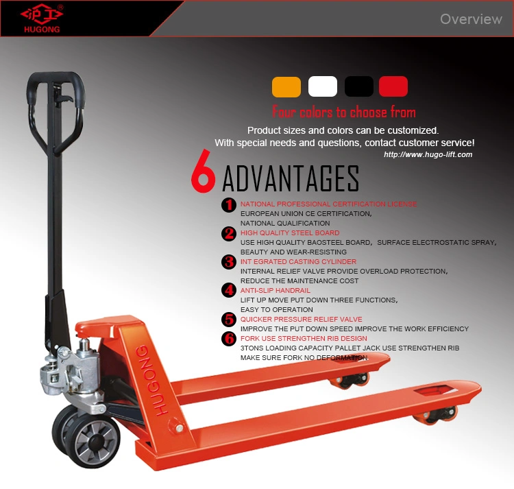 High Quality Low Price Ce From TUV EU Standard 2ton 3ton 5ton Construction Pallet Truck