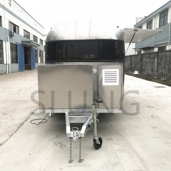 Stainless Steel Airstream Food Truck, Catering Airstream EU Standard Food Trailer