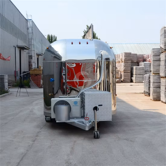 Camión de comida de quiosco de remolque de comida estándar de la UE Airstream